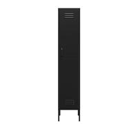 Lendo Online Armoire Métallique Vestiaire - Meuble de Rangement Industriel en Acier - Armoire Haute pour Bureau Maison Atelier - 35x50x180 cm / 90x50x180 cm (Noir, 35x50x180cm)