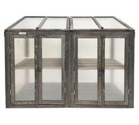 Lendo Online Mini Serre de Culture Bois 120x49x97,5 cm Gris