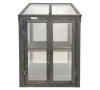 Lendo Online Mini Serre de Culture Bois 60x49x97,5 cm Gris