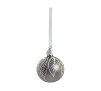 Lene Bjerre Boule de Noël Cadelia Ø6 cm Gris foncé. feuille