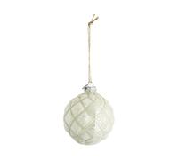 Lene Bjerre Boule de Noël Norille Ø11 cm Off white. filet