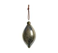 Lene Bjerre Décoration de Noël à suspendre Nosille 12 cm Argent-or