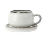 Lene Bjerre Tasse à espresso avec soucoupe Amera White sands