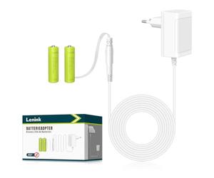 Lenink Bloc d'alimentation 3 V - Adaptateur de batterie de rechange pour 2 piles AA - Compatible avec Bosch, Homematic IP, Eve Thermo et TP-Link Kasa - Thermostat de radiateur intelligent - Décoration