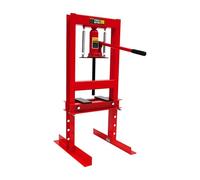 LENJKYYO Presse hydraulique 6T avec vérin hydraulique intégré, Outillage mécanique auto pour atelier garage, Cric hydraulique à cadre H, Hauteur réglable 4 niveaux, Établi atelier garage 50x40x90 cm