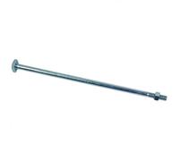 LENNIE, Boulon tête carrée + écrou, Zingué blanc, 18x250, Assemblage bois, Finition Zingué blanc, Acier Standard NFE 27341, Type Tête carrée, Vendu à l'unité