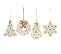 Lenox 895679 Lot de 4 Mini Breloques percées Ornement de Noël