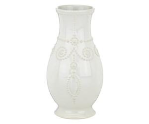 Lenox French Perle Vase cannelé Blanc 20,3 cm 0,9 kg