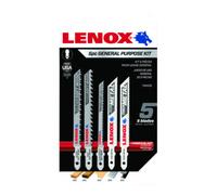 LENOX LENOX Jeu de lames de scie sauteuse universel 5 pièces, arbre en T : 1 x C450T, 1 x C416T, 1 x C320TS, 1 x B314T, 1 x B324T Quantité:1