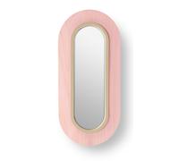 Lens Lampe murale à LED anneau métallique ovale en blanc ivoire Rose pâle LZF Lamps - LENS OV A IV LED DIM0 10V