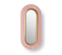 Lens Lampe murale à LED anneau métallique ovale en or Rose Pâle LZF Lamps - LENS OV A GD LED DIM0_10V