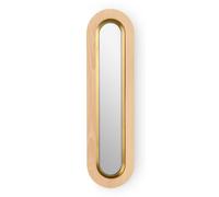 Lens Lampe murale à LED ovale allongé Anneau métallique en or Hêtre LZF Lamps - LENS A SOV GD LED DIM0_10V