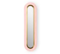 Lens Lampe murale à LED ovale allongé Anneau métallique en or Rose Pâle LZF Lamps - LENS A SOV GD LED DIM0_10V