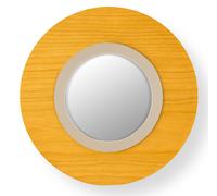 Lens LED Applique Murale Round Metal Ring in Blanc Ivory Jaune LZF Lamps - LENS CR A IV LED DIM0 10V