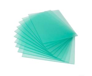 Lentille de protection transparente à base de PC pour casques de soudage utilisés comme bouclier secondaire ou primaire dans la protection multicouche de casque (120 x 95 mm)