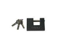 LEOFLA Cadenas rectangulaire Anti-effraction en Acier Massif avec 3 clés