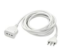 LEOFLA Rallonge câble électrique linéaire Double étape de 5 mètres avec Prise 16 A-10 A