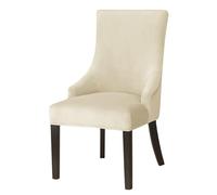 Leomix Housse de Chaise à Oreilles sans accoudoirs en Velours Extensible, Housse de Chaise latérale à Oreilles réutilisable, Housses de Chaise d'appoint pour Salle à Manger, Banquet,B,2pack