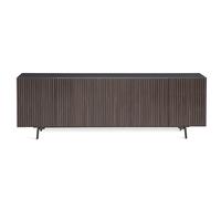 Leon Decor Buffet 5 portes Graphite Bâti Mid-Century Moderne Casamania Horm - GL244RALN-RAL7024-BMCM240BV
