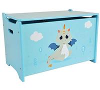 LEON LE DRAGON Coffre a jouets en bois +- 40 x 58 x 36 cm pour enfant