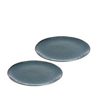 Leonardo 026995 Matera Lot de 2 assiettes rondes en grès Bleu Ø 27 cm