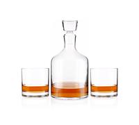 Leonardo 060005 GK Lot de 3 whisky karaffe avec tasse Ambroggio