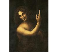 Leonardo Da Vinci Saint John The Baptist Panting Unframed Wall Art Print Poster Home Decor Premium Mur Affiche Accueil Dco
