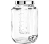 Leonardo – Distributeur de boissons Succo 7 L transparent avec insert pour glace et fruits
