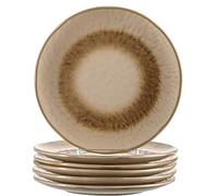 LEONARDO HOME 018534 MATERA Lot de 6 assiettes en céramique, beige