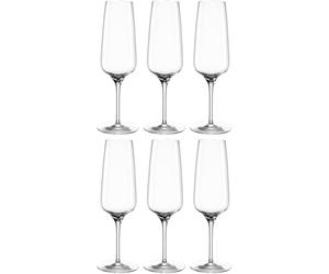 LEONARDO HOME Cesti 061964 Lot de 6 flûtes à champagne à pied bas, passent au lave-vaisselle, résistantes aux chocs, conviennent à un usage quotidien, verres à champagne élégants de qualité supérieure