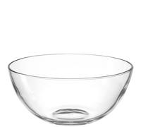 LEONARDO HOME Cucina 066344 Saladier moderne, passe au lave-vaisselle, bol de qualité alimentaire, hauteur 13,6 cm, transparent, 1 pièce