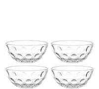 LEONARDO HOME CUCINA OPTIC 066352 Lot de 4 bols • Pour dessert, sauces, accompagnements • Polyvalent au quotidien • Empilables • Compacts • Design moderne pour table et cuisine • Hauteur 6,5 cm
