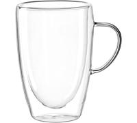 LEONARDO HOME Duo 053063 Lot de 4 tasses à double paroi en verre 400 ml