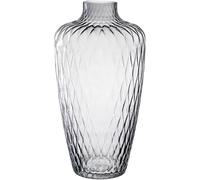 LEONARDO HOME Giulia 055287 Vase à Fleurs, en Verre Gris, diamètre : 7,2 cm, élégant au Look Tactile, pour Bouquets créatifs, Design Intemporel, Hauteur : 38 cm, Gris