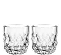 LEONARDO HOME GOCCE Lot de 6 verres à expresso • 60 ml • 6 tasses à expresso • Verre à expresso pour porte-filtre • Passe au lave-vaisselle • Structure en goutte • Transparent • Design clair • 055179