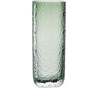 LEONARDO HOME Martello 033202 Vase Polyvalent, décoration élégante avec Surface Tactile, Vase pour Plantes Intemporel, Vase à Fleurs, Unique, Hauteur 26,5 cm, Vert