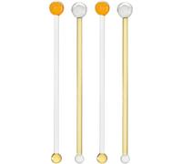 LEONARDO HOME Rührer 076499 Poesia Lot de 4 Pots de Fleurs Orange/Blanc 20 cm