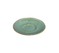 Leonardo Matera 018593 Soucoupe en grès passant au lave-vaisselle pour tasses Matera 1 soucoupe en céramique Vert Ø 15 cm