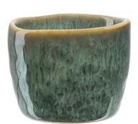 LEONARDO Matera Coquetier en céramique, diamètre 5,2 cm, hauteur 4 cm, facile à nettoyer, passe au lave-vaisselle, vert