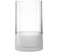 Leonardo Novara 018629 Vase décoratif en Verre satiné en Forme de Cylindre pour Bougies Hauteur 26 cm
