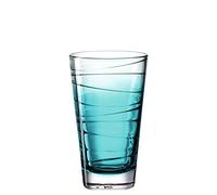 Leonardo Vario Struttura 026833 Verre à long drink, passe au lave-vaisselle, verre à jus coloré, turquoise, 280 ml