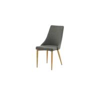Leone chaise de salle à manger gris foncé.