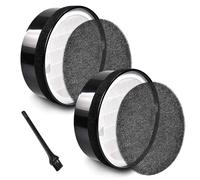 LEONTOOL 2 Pack Filter de remplacement LV-H132 pour purificateurs d’air Levoit LV-H132, pré-en-1 3-en-1, H13 True HEPA, système de filtration à charbon actif haute efficacité, pièce # LV-H132-RF