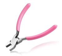 LEONTOOL 4.4 "Mini pince à bec plat courte pour la fabrication de bijoux Petite pince à bec de canard Mâchoires lisses Redresseur de fil pour le pliage du fil Redressage Artisanat de bricolage