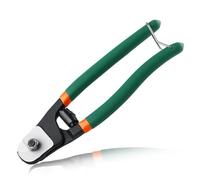 LEONTOOL Coupe-câble robuste de 20,3 cm en acier inoxydable jusqu'à 1,6 cm, coupe-câble CR-V aiguisé antirouille pour terrasse, escalier, garde-corps, câble, clôture, câble de frein de vélo, loisirs