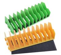 LEONTOOL Lot de 2 Organisateur de pinces Rack Porte-pince à 10 fentes Organisateur de coupe avec base en caoutchouc antidérapante, support de pince de conception extensible