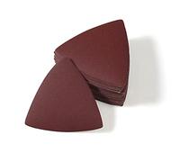 LEONTOOL Lot de 30 patins de ponçage triangulaires oscillants pour outils multifonctions - Grain 240 - Sans trou - Pour le polissage du bois et du métal