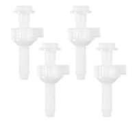 LEONTOOL Lot de 4 vis universelles de rechange pour siège de toilette, boulons et écrous en plastique pour siège de toilette à montage supérieur, vis de charnière de siège de toilette résistantes à la