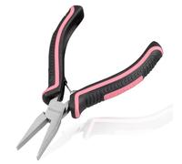 LEONTOOL Mini pince à bec plat de 12,7 cm pour la fabrication de bijoux, mâchoires lisses, pince à bec de canard, petite pince plate pour la fabrication de bijoux pour le redressement des fils, outil