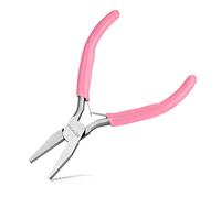 LEONTOOL Mini pince à bec plat de 12,7 cm pour la fabrication de bijoux, mâchoires lisses, pinces à bec de canard, petites pinces plates pour la fabrication de bijoux, pinces à bijoux pour plier les